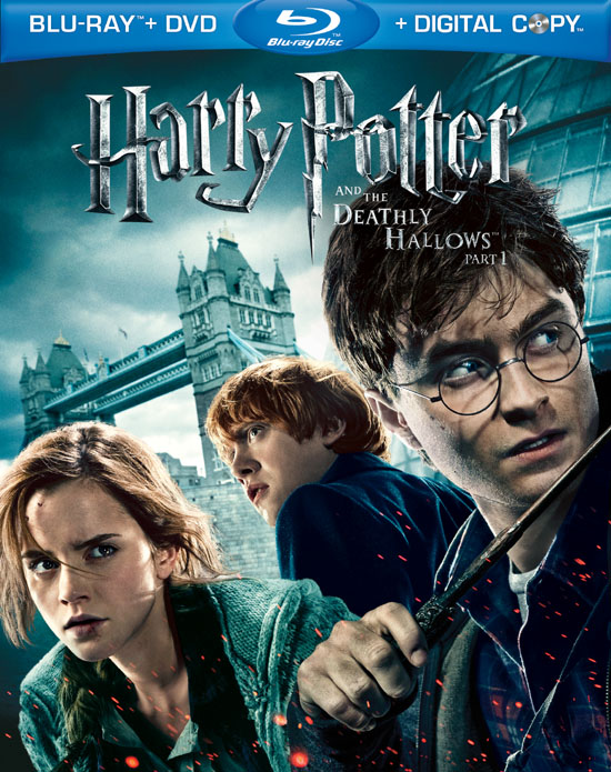 harry potter and the deathly hallows part 1 blu ray combo pack. the art for Combo Blu-ray